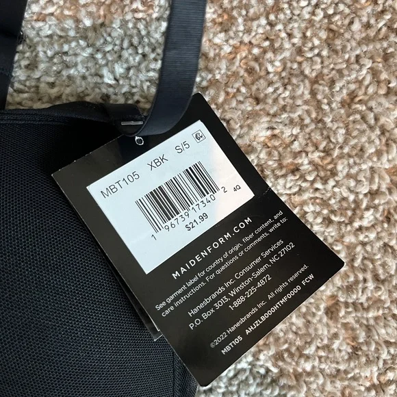 Maidenform Black Wireless Bra - Picture 2 of 2